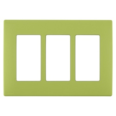 LEVITON WALLPLATES RENU 3 GANG WLPLT GRANNY SMITH APPLE REWP3-GS